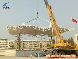 泰安新泰二中膜結構看臺